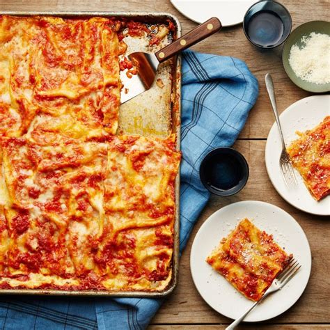 All Crust Sheet Pan Lasagna Recipe Food Network Recipes Lasagna