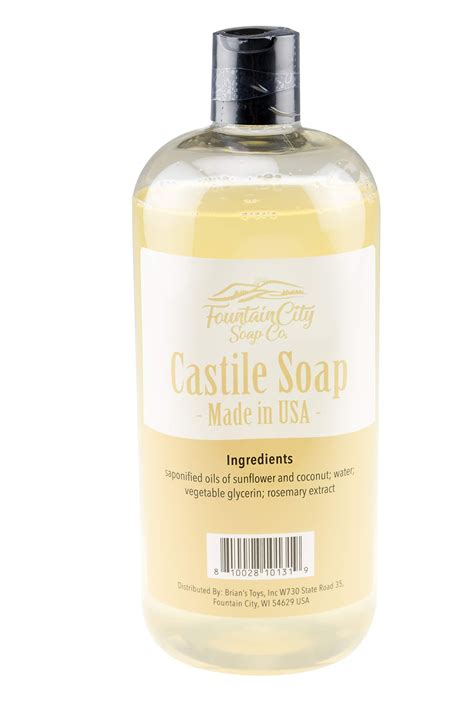 Fountain City Soap Co Castile Soap Unscented 32 Ounces 01