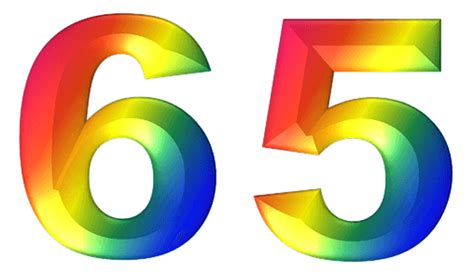 המספר 65 בעיצוב צבעוני יויו תמונות