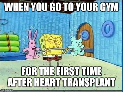 Spongebob Workout Heart Transplant Imgflip