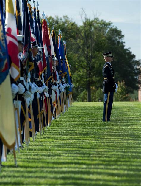 A Joint Service Honor Guard Stands At Attention During Nara And Dvids