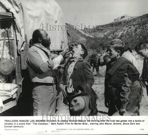 1971 Press Photo Roscoe Lee Browne And Nicolas Beauvy In The Cowboys