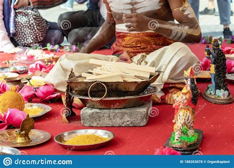 Indian wedding rituals are performed beautifully. Indian Wedding - Preparation Of Bride Royalty-Free Stock ...