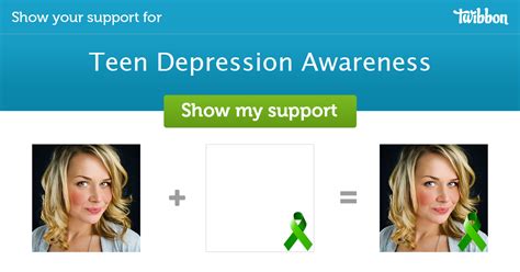 Teen Depression Awareness Support Campaign Twibbon