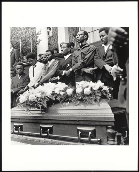 Sclc Pallbearers Stand Over Casket Of Dr Martin Luther King Jr At