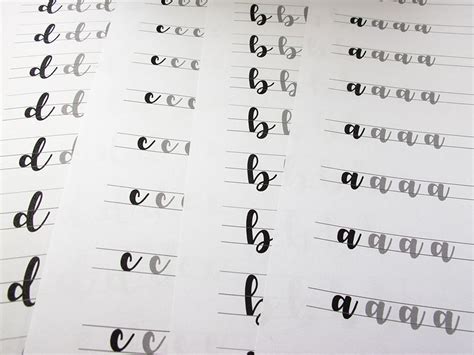 Brush Lettering Practice Drills 2 Alphabets With These