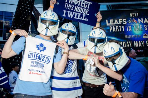 Photos Of Frenzied Hockey Fans At Maple Leaf Square