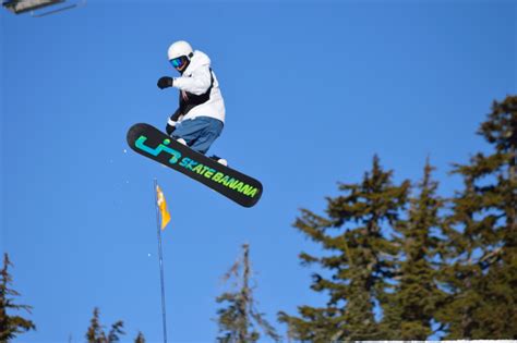 Catching Some Shots Of Snowboarders And Skiers In Action Up At