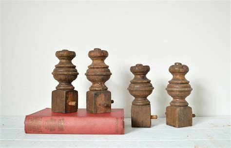 Antique Salvaged Carved Wooden Furniture Feet Set Of Four Etsy
