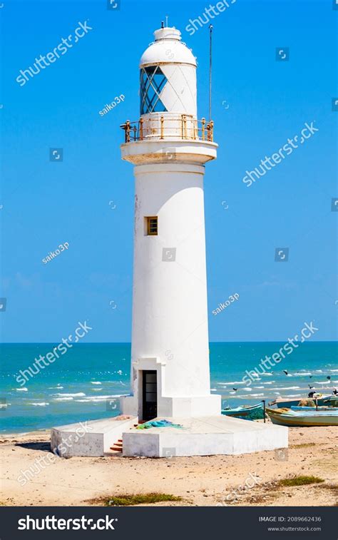 Talaimannar Lighthouse Sri Lanka Talaimannar Located Stock Photo