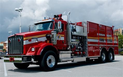 Download Wallpapers Kenworth Fire Truck Rescue Service Kenworth Fire