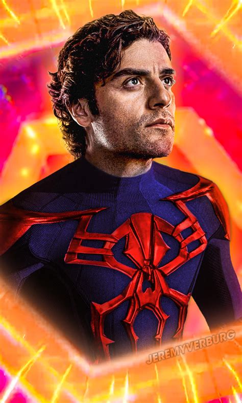 oscar isaac as miguel o hara spider man 2099 photoshop by me r spiderman