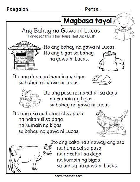 Printable Filipino Reading Comprehension Worksheets For Grade