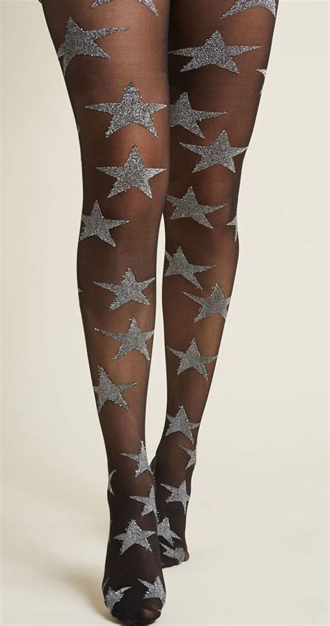 Those Shimmer Nights Tights With Shimmery Stars All Over Tights