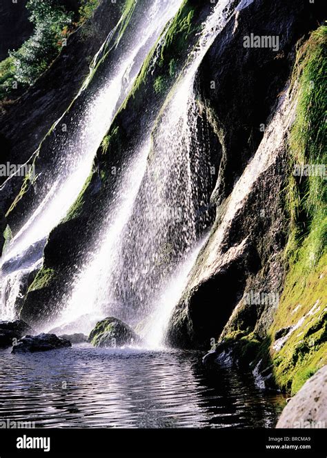 Powerscourt Waterfall Co Wicklow Ireland Stock Photo Alamy