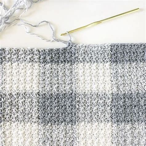 How To Crochet A Gingham Blanket Daisy Farm Crafts