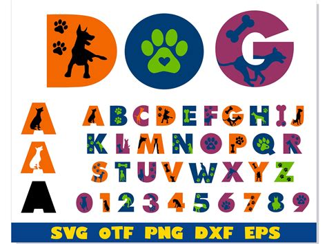Dog Font Svg Layered Dog Font Png Dog Font Otf Dog Font S Inspire