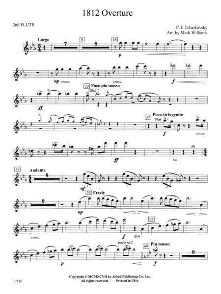 1812 Overture 2nd Flute By Peter Ilyich Tchaikovsky 1840 1893