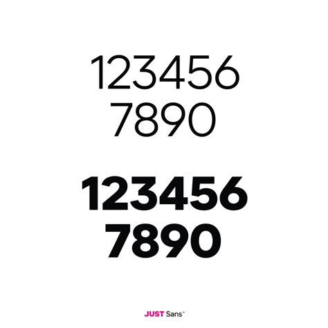 Number Fonts Examples