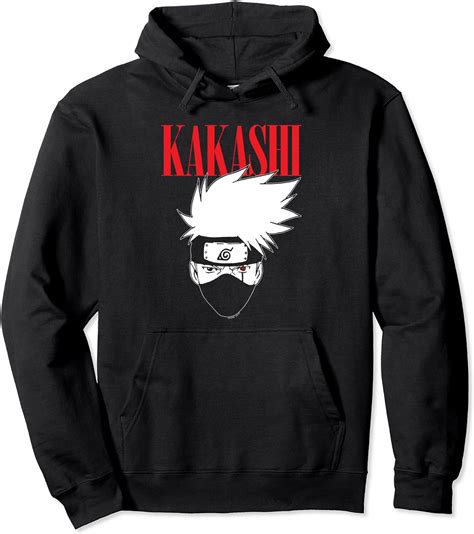 Naruto Kakashi Tall Logo Pullover Hoodie Amazonde Fashion
