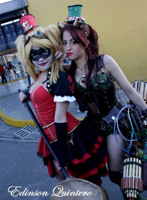 Harley And Poison Ivy Steampunk By Laurakyonlee On Deviantart