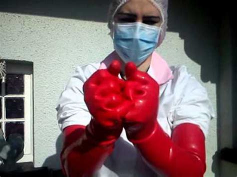 Fetish Nurse Red Latex Gloves YouTube