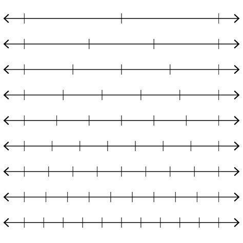 Blank Number Lines For Any Activity By Printable Blank Number Line