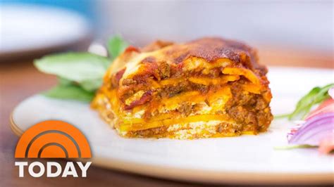 Delicious Lasagna Recipe Uses Sweet Potatoes To Cut Carbs Today Youtube