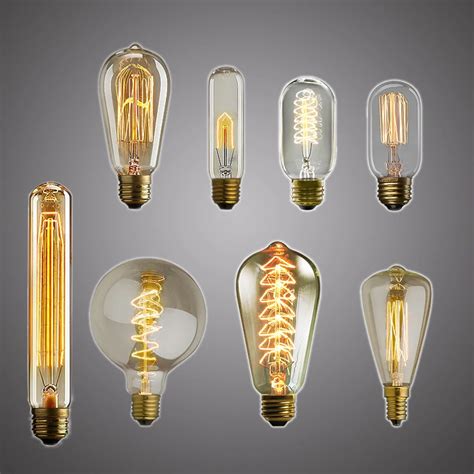 Retro Edison Lampe Licht Birne E27 25w 40w 60w St64 230v Glühlampen