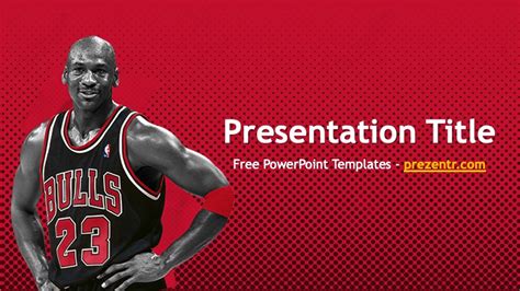 Michael Jordan Powerpoint Template Prezentr Ppt Templates