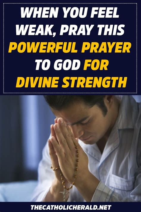 A Prayer For When Youre Feeling Weak Your Daily Prayer September Hot