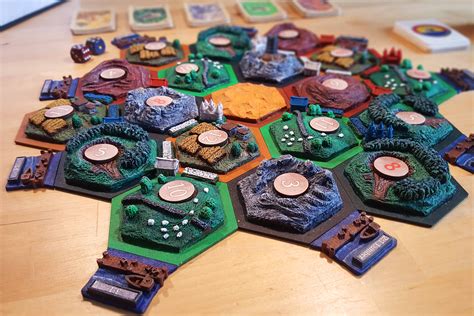 I Made A Custom 3d Settlers Of Catan Set For My Friends Wedding