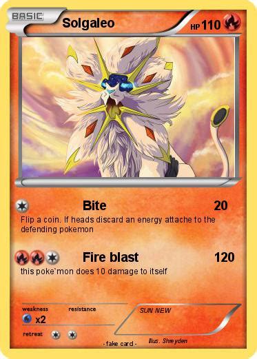 It enters its radiant sun phase and. Pokémon Solgaleo 89 89 - Bite - My Pokemon Card