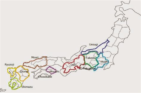 The sengoku jidai variant is a historical transplant of hasbro/avalon hill's diplomacy to medieval japan. Old province name and power map of Sengoku era | Ken's Storage: Pictures of Japanese Castles