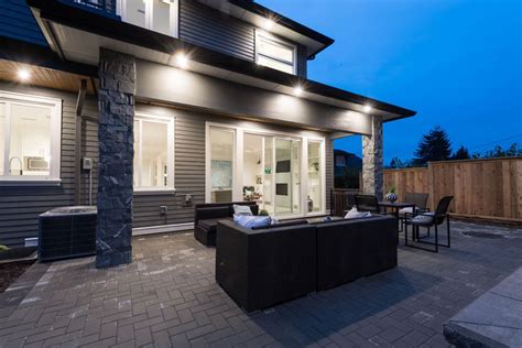 North Vancouver Custom Home Patio Custom Homes Open Floor Concept Home