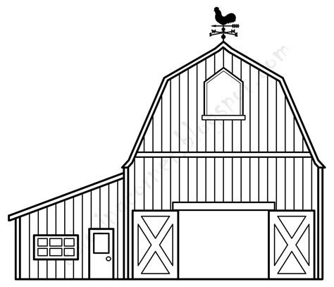 barn coloring pages