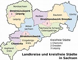 Map of Saxony 2008 - Full size
