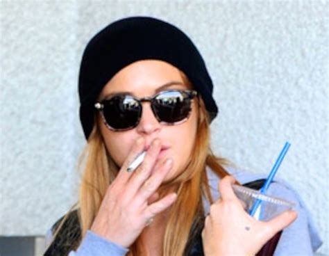 Lindsay Lohan From Stars Who Smoke E News