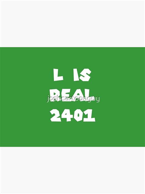 L Is Real 2401 Mask For Sale By Joshcartoonguy Redbubble