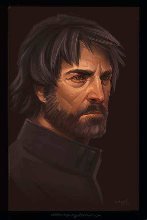 Corvo Attano By Sokolovdrawings Fantasy Art Men Character Design