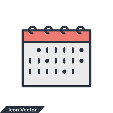 Calendar Icon Logo Vector Illustration Calendar Symbol Template For