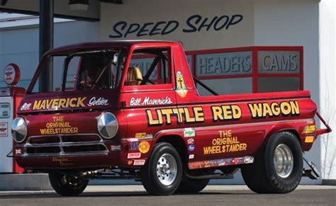 1965 Dodge A100 Pickup Truck Little Red Wagon Trucks Drag Racing