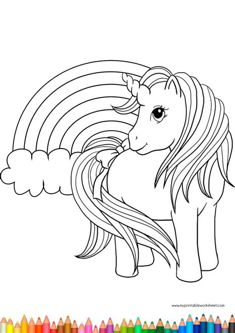 Easy Cute Unicorn Coloring Pages For Kids And Girls Printable Coloring