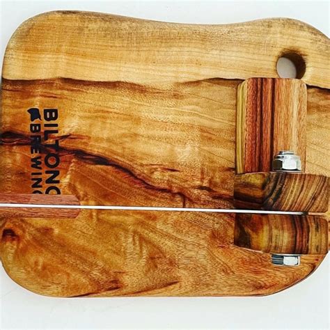 Biltong Cutting Board With Folding Knife The Artisans Bottega