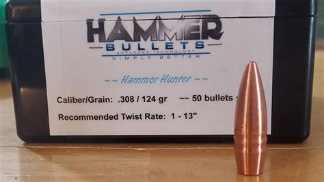 Hammer Bullets 308 Win 124 Grain Hammer Hunter Ballistics Gel Test