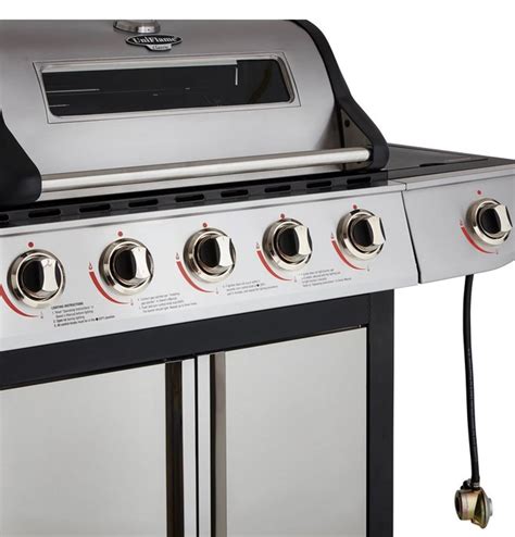 Title 1p Rrp £299 Uniflame Classic 5 Burner Bbq With Glass Window