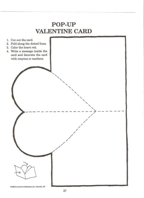 Free Printable Folding Valentine Cards PRINTABLE TEMPLATES