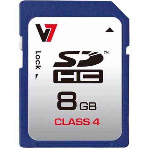 V7 8gb Sd Card Secure Digital High Capacity 8 Gb Memory Card Walmart