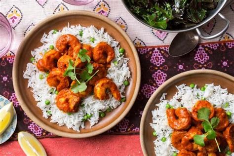 Add ginger, garlic, tomato paste, garam masala, and chili powder, and cook until fragrant, about 3 minutes. Shrimp tikka masala with basmati rice, peas, and chard ...