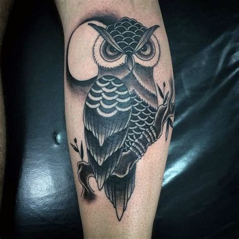 70 Traditional Owl Tattoo Designs For Men Wise Ink Ideas